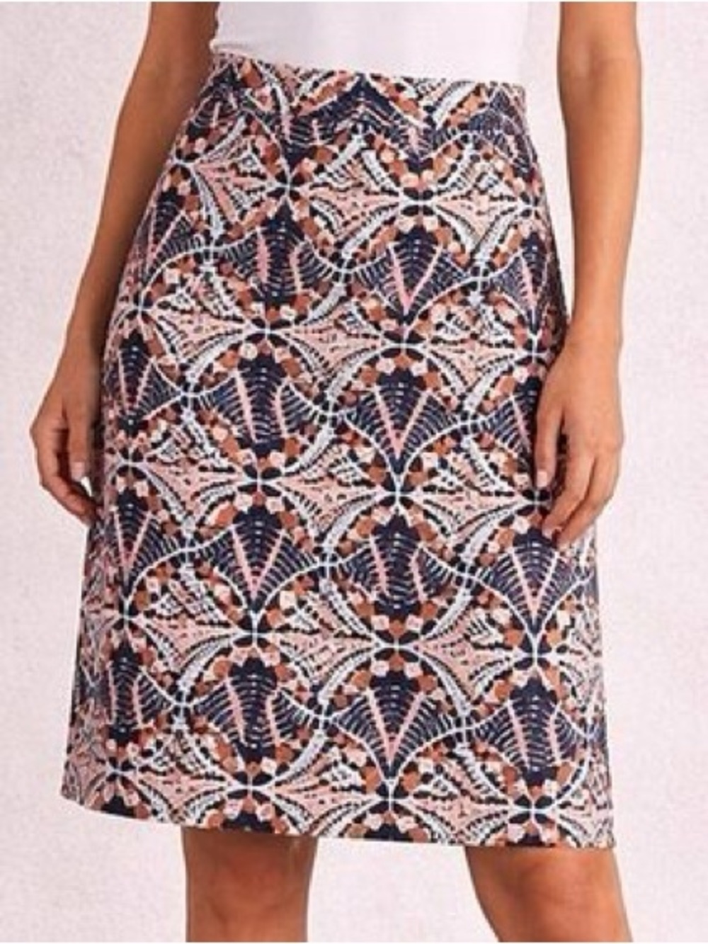 Anthropologie Moulinette Soeurs Svetla Lace Knit Midi Pencil Skirt Size 6 - Picture 1 of 10